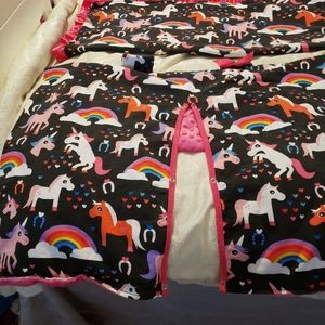 Boutique Set of carseat canopy and blanket